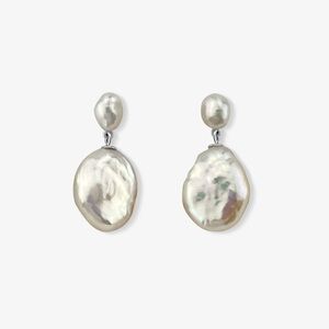 Kylie Earrings/ Elegant double Pearl dangle style Earrings